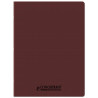 CAHIER PP MARRON 24X32 96P SEYES 90G PIQURE